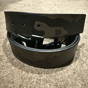 Coach Black and Brown Camouflage Belt Bag